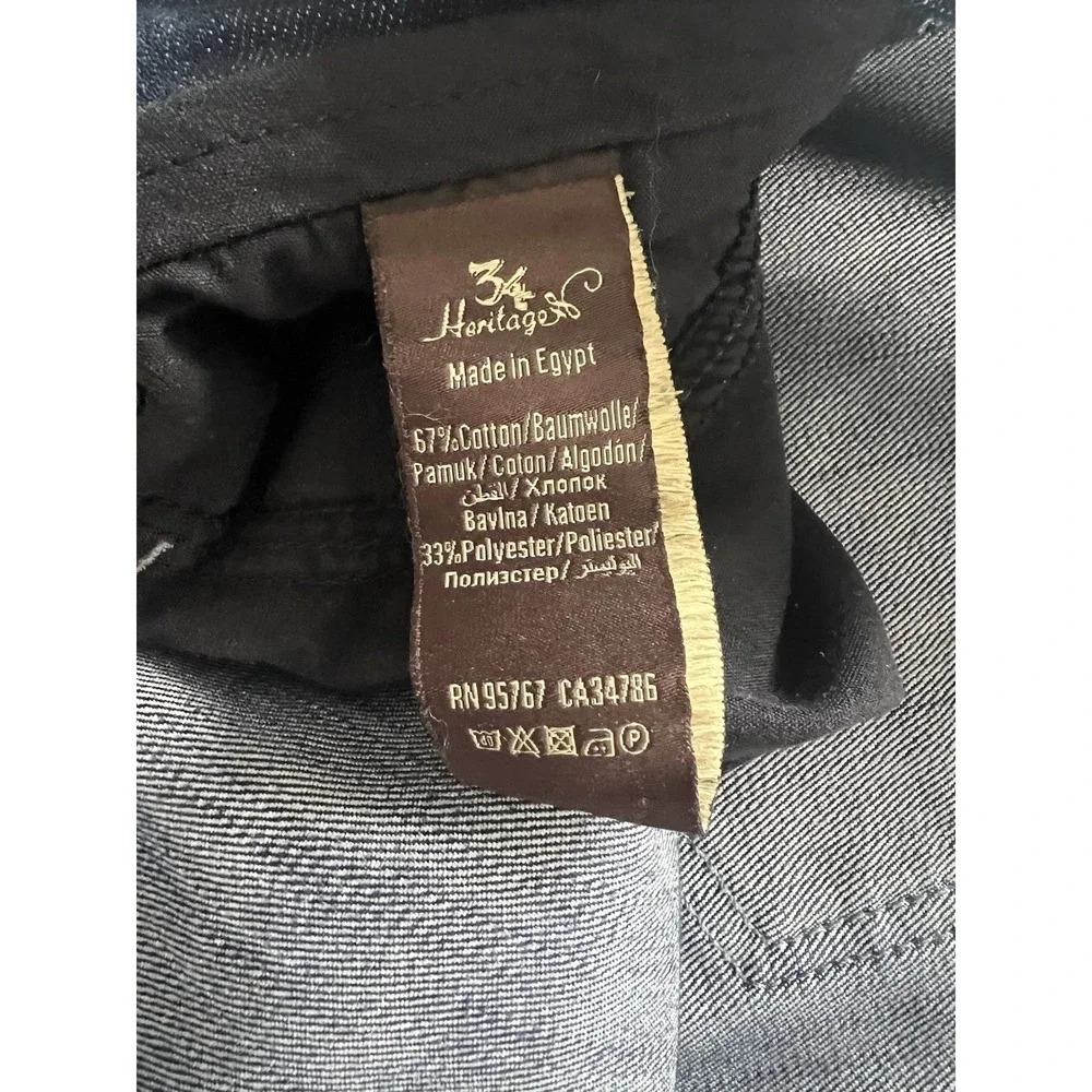 34 Heritage Courage Jeans 36x34 Mid Rise Straight Medium Dark Wash (139)